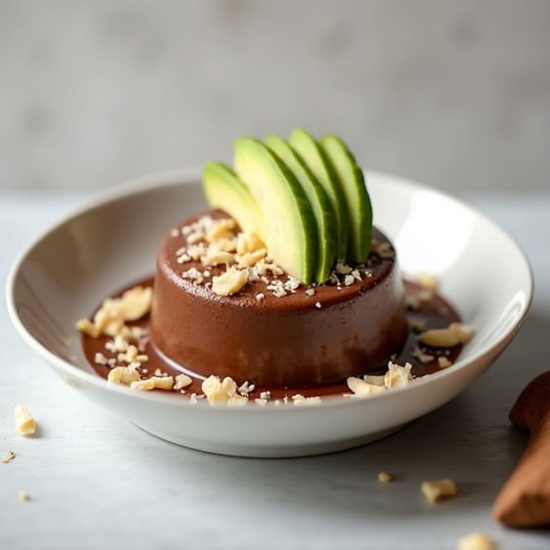 Silky Chocolate Protein Pudding with Toasted Coconut