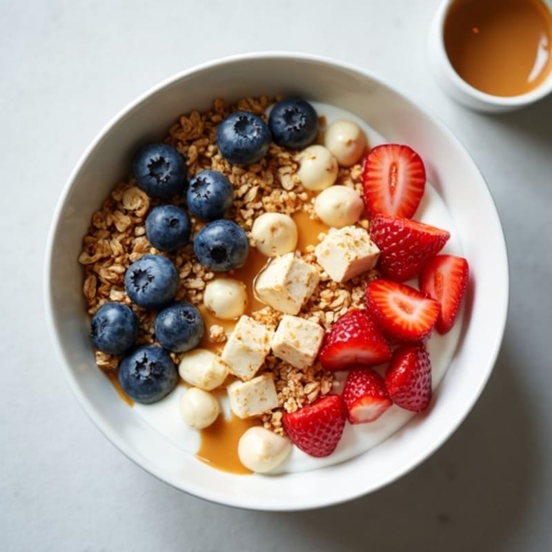 Creamy Greek Yogurt Bowl with Protein Granola and Almond Butter