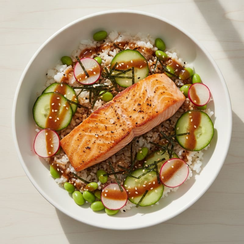 Salmon Sushi Rice Bowl