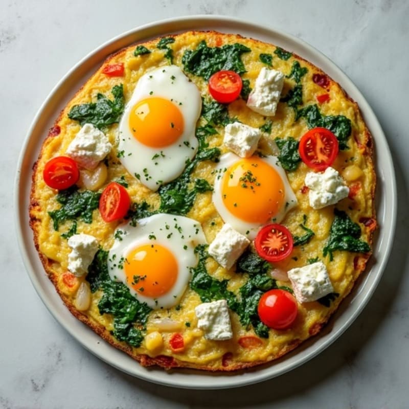 Fluffy Herb-Loaded Egg and Vegetable Frittata