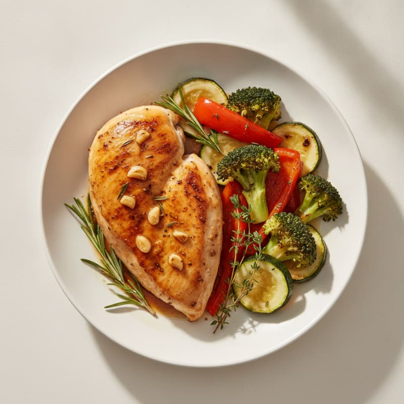 Garlic Herb Roasted Chicken with Vegetables