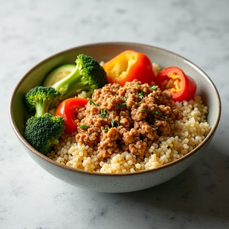 Hearty Turkey and Roasted Vegetable Bowl