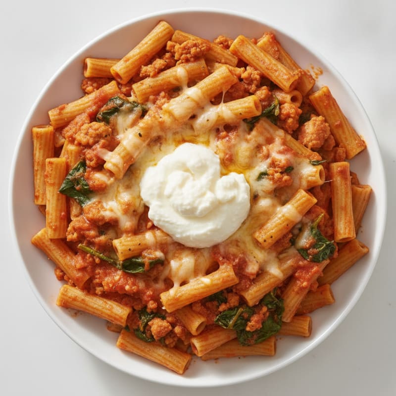 Classic Baked Ziti with Ricotta