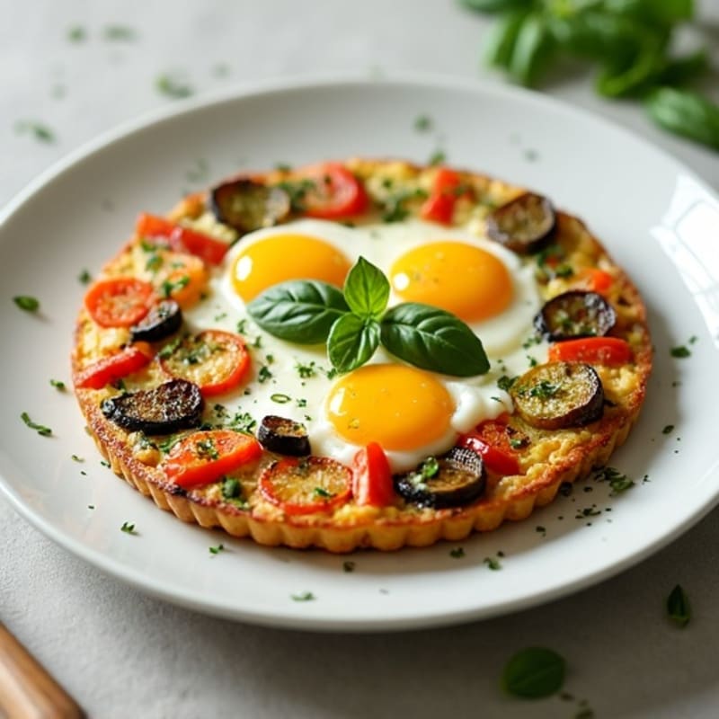 Herb-Roasted Vegetable and Goat Cheese Frittata