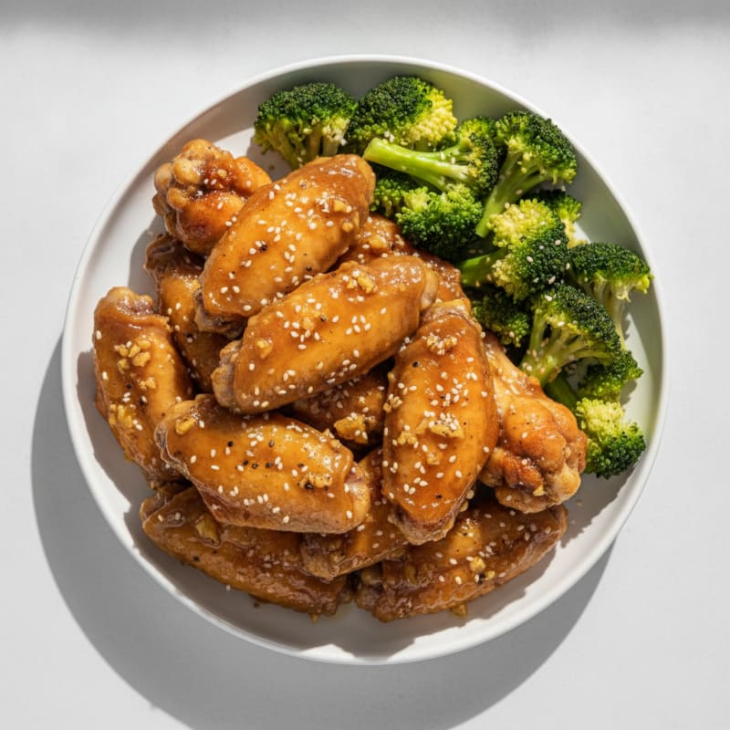 Honey-Garlic Glazed Chicken Wings