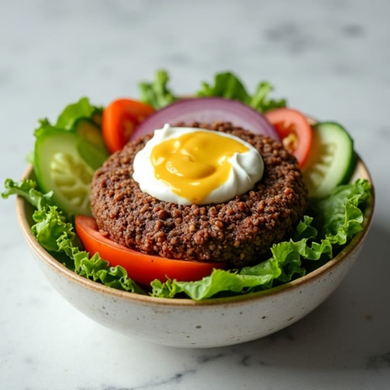 Lean Ground Beef Burger Bowl with Tangy Special Sauce