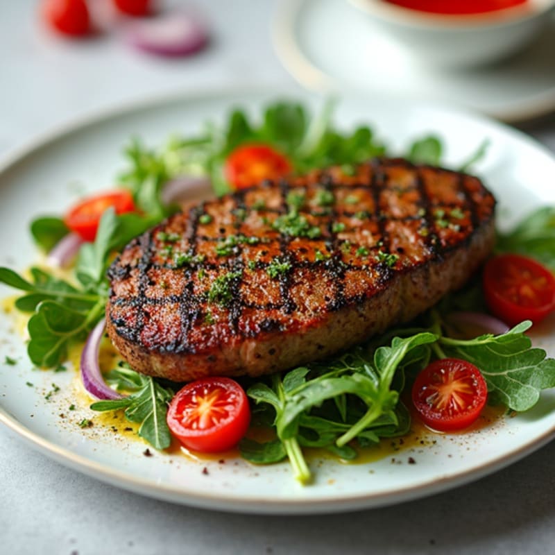 Herb-Crusted Steak and Arugula Salad