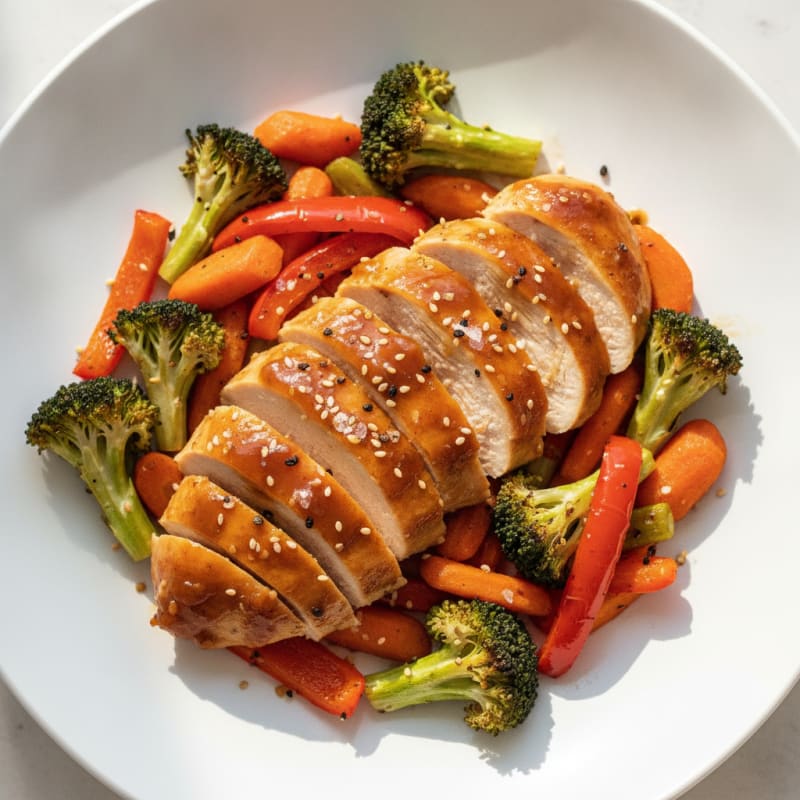 Teriyaki Chicken with Roasted Vegetables