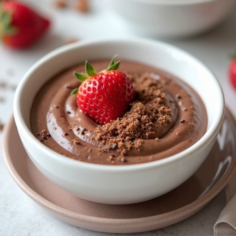 Silky Chocolate Protein Pudding with Greek Yogurt