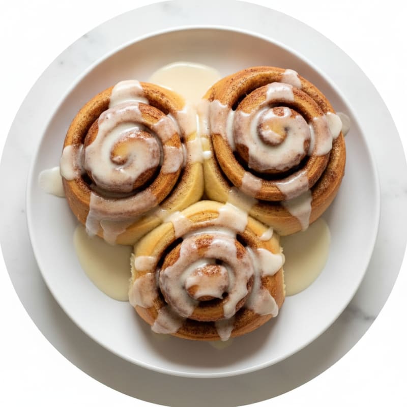 Warm Cinnamon Rolls with Cream Cheese Glaze