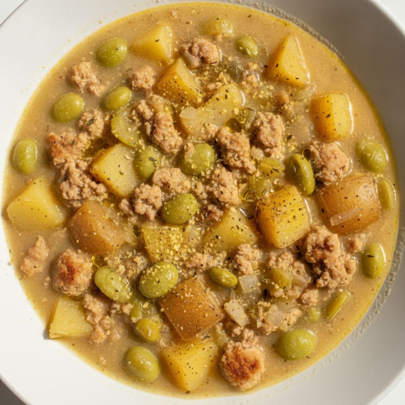 Hearty Potato Lima Bean Soup