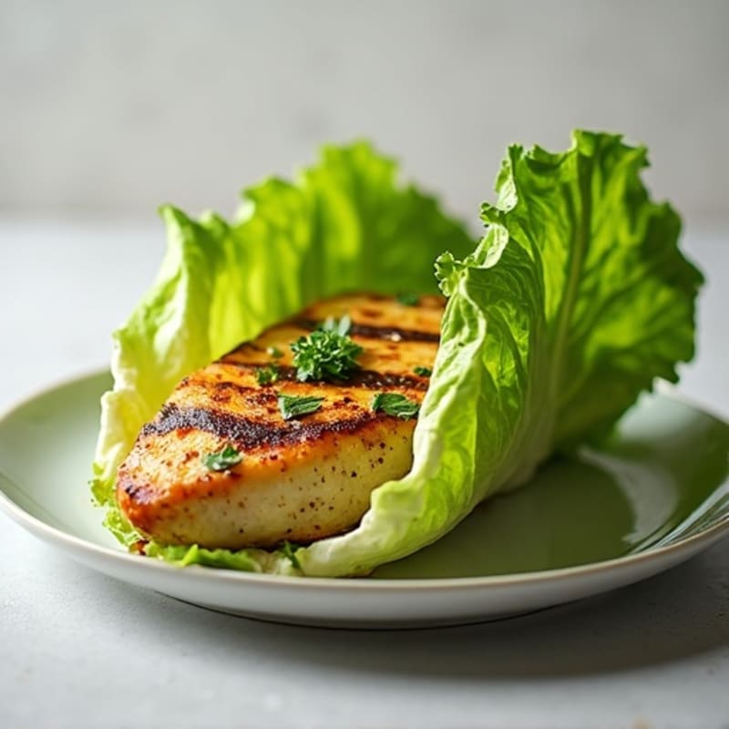 Herb-Marinated Grilled Chicken Lettuce Wrap