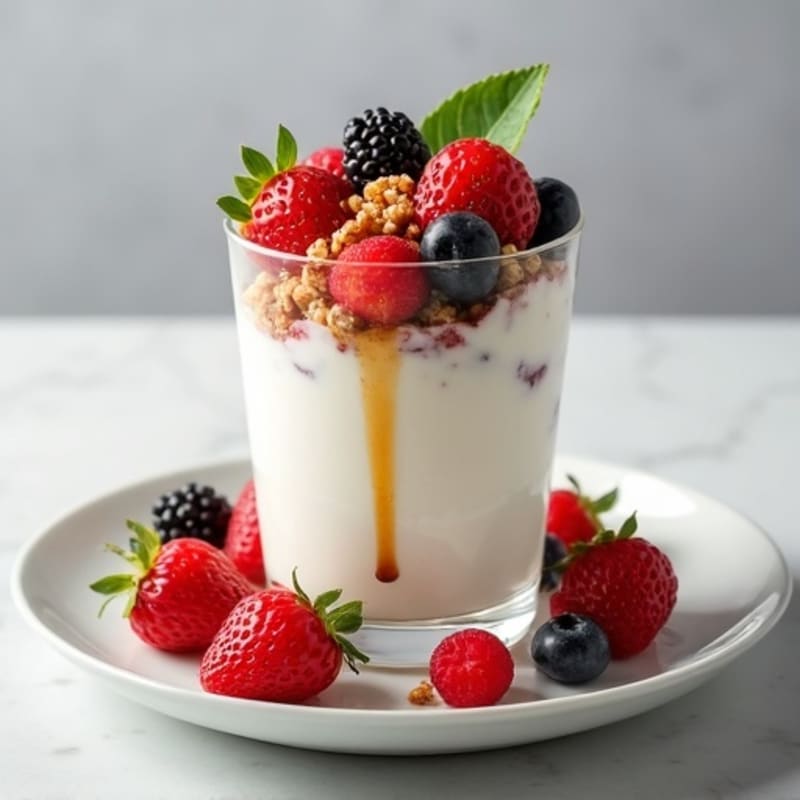 Creamy Greek Yogurt Protein Parfait with Berries