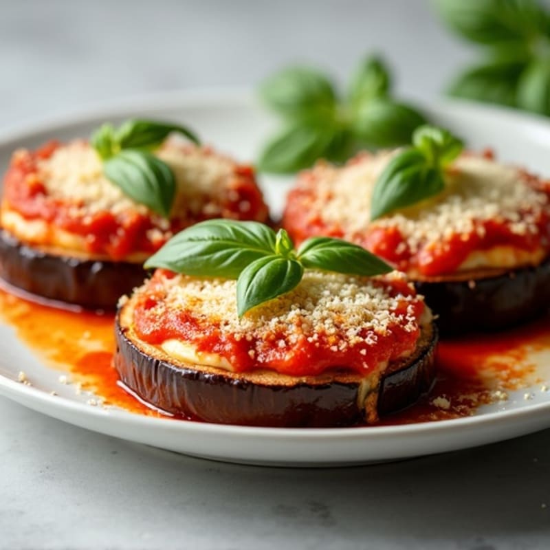 Crispy Baked Eggplant Parmesan with Fresh Herbs