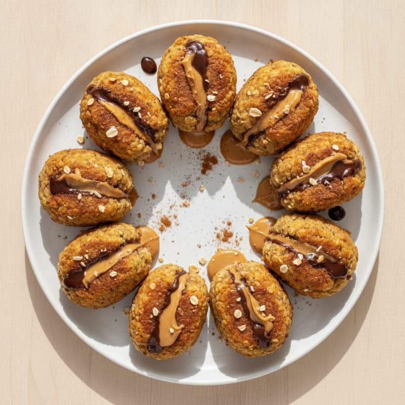 Peanut Butter Chocolate Egg White Oat Bites