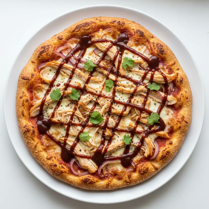 Smoky BBQ Chicken and Caramelized Onion Pizza