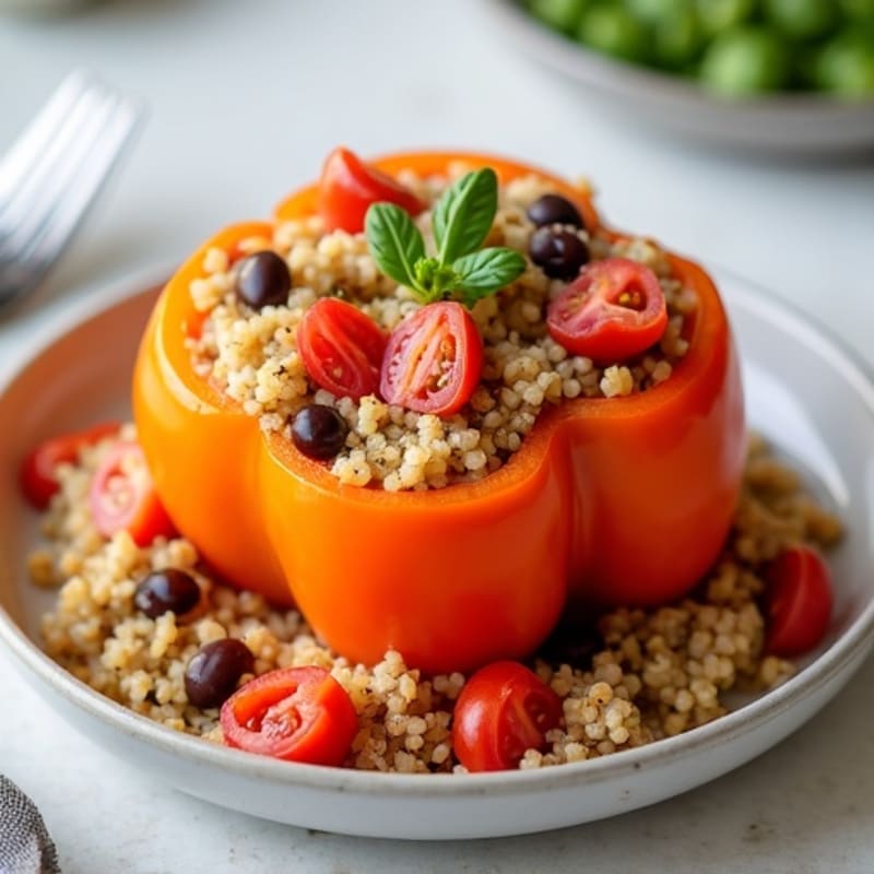 Protein-Packed Turkey and Quinoa Stuffed Bell Peppers