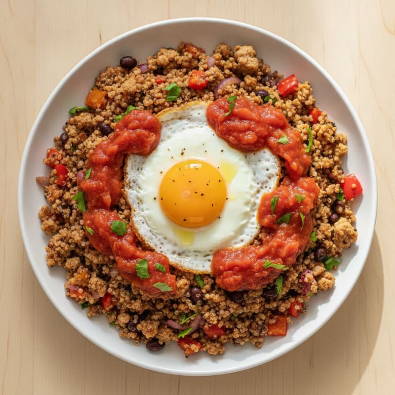 Southwestern Quinoa and Eggs