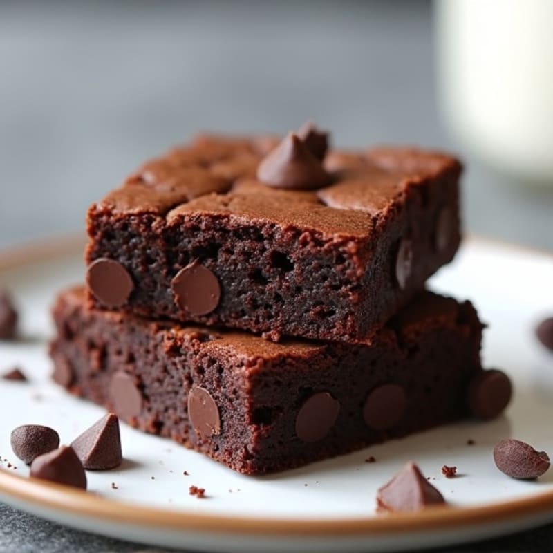 Black Bean Fudgy Dark Chocolate Brownies
