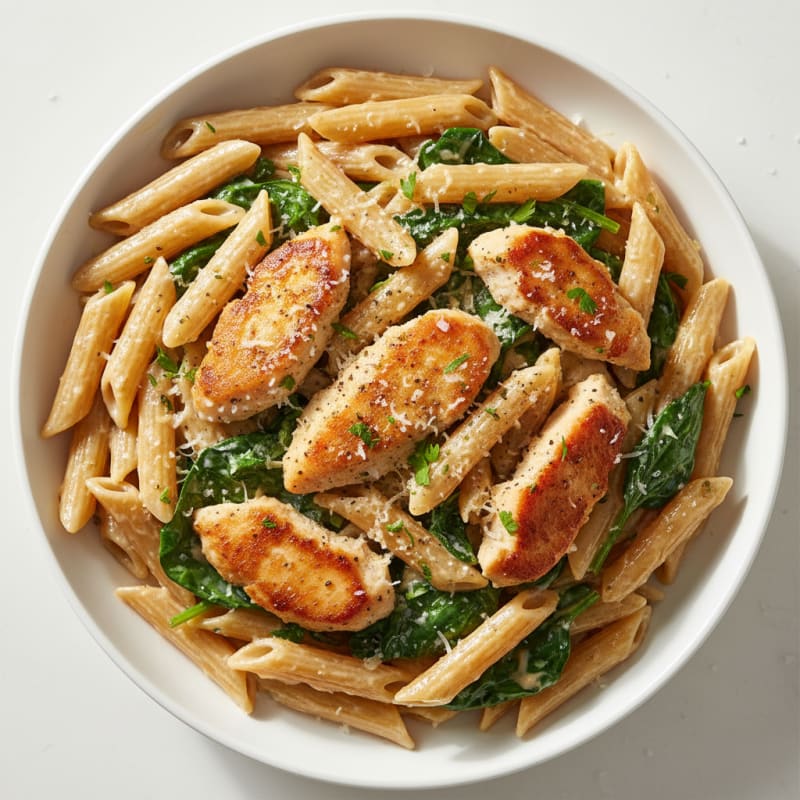 Creamy Garlic Chicken Alfredo Pasta