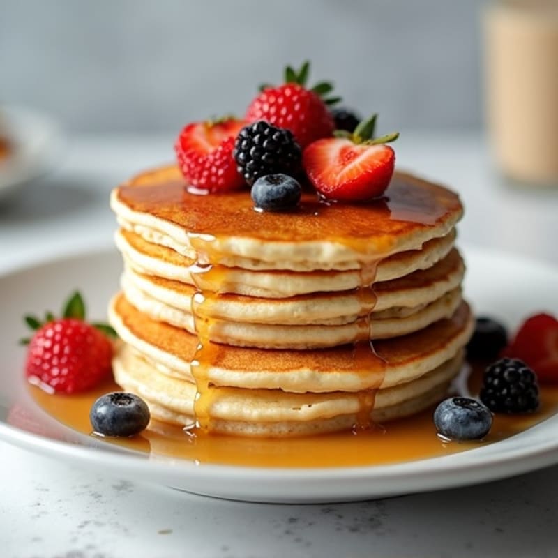 Fluffy Greek Yogurt Protein Pancakes
