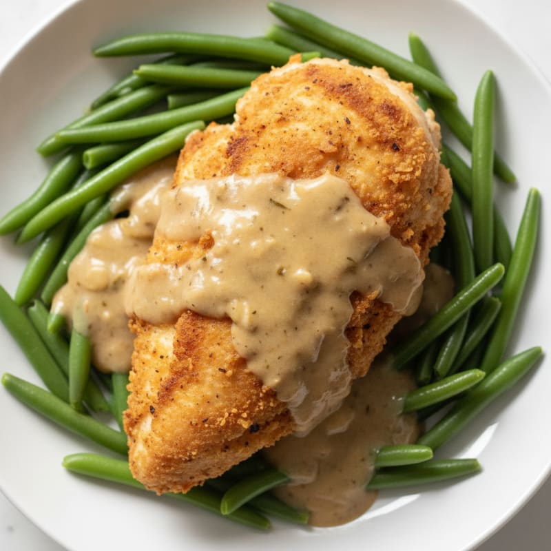 Buttermilk Fried Chicken with Creamy Gravy