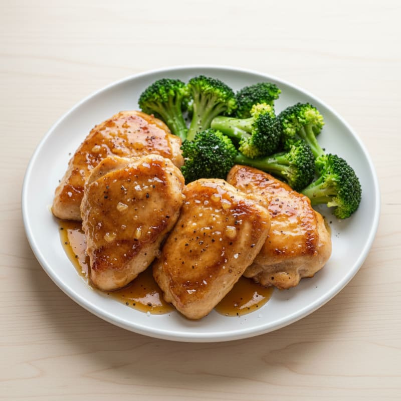 Honey-Garlic Air-Fried Chicken Thighs