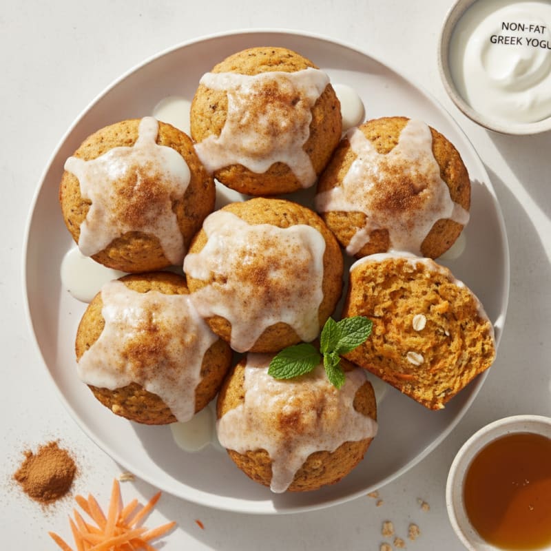 Spiced Carrot Cake Muffins