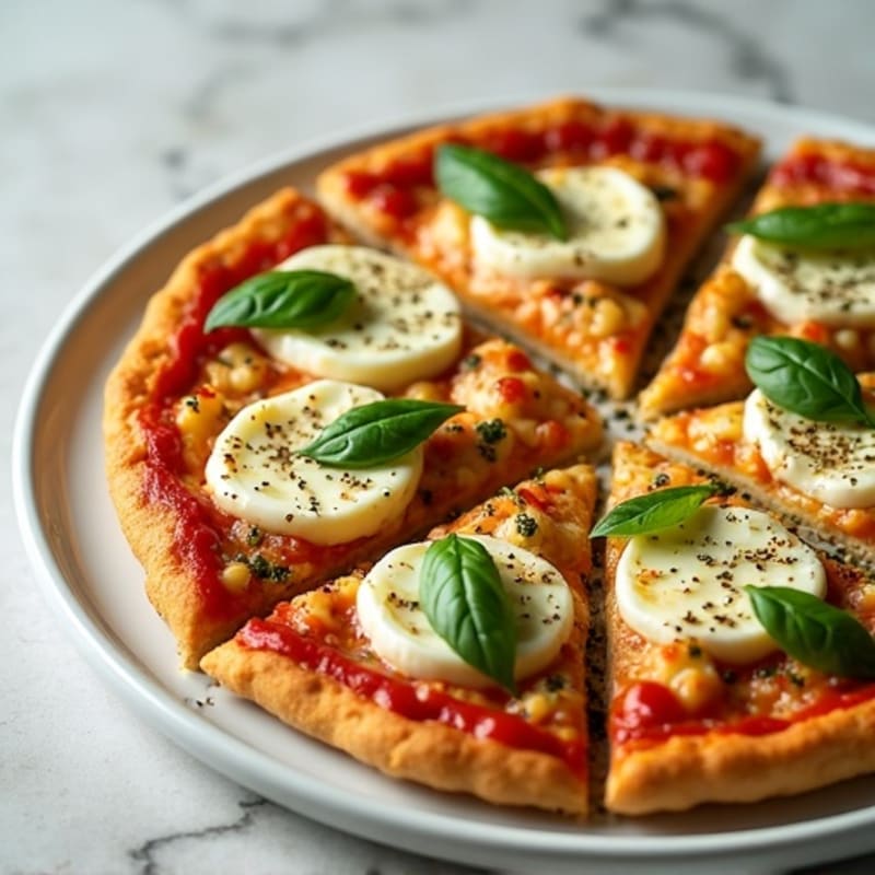 Cauliflower Crust Protein Pizza with Fresh Herbs
