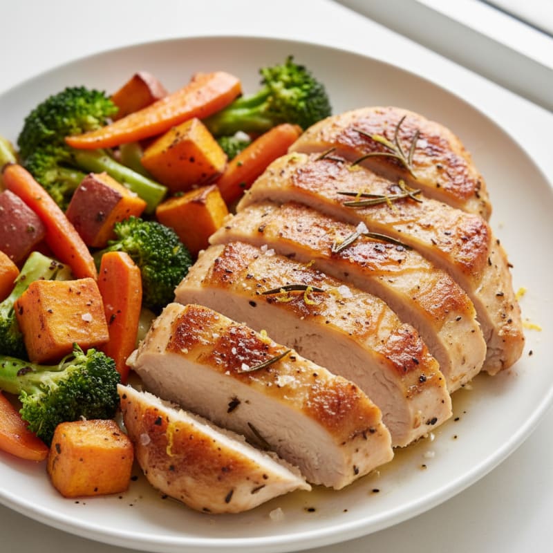 Crispy Lemon-Herb Roasted Chicken