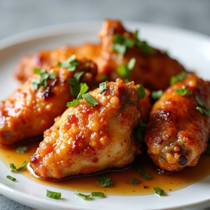 Crispy Baked Honey Garlic Chicken Wings