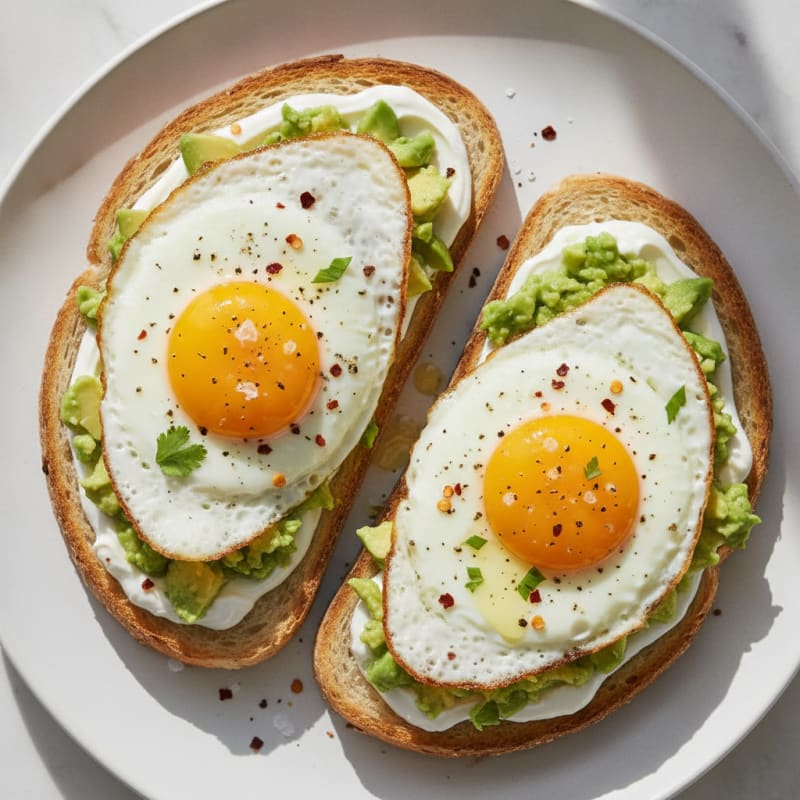Avocado Toast with Fried Eggs