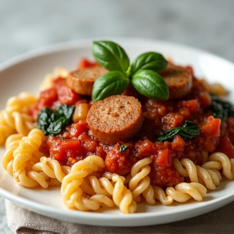 Hearty Turkey Sausage Ragu with Whole Wheat Pasta