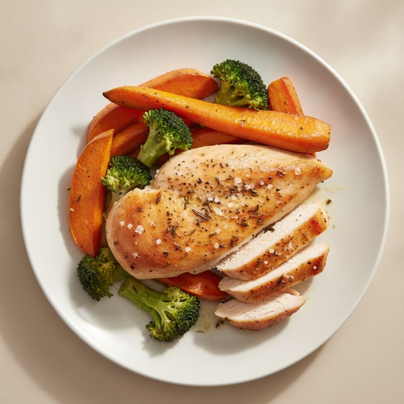 Herb-Roasted Chicken Breast with Vegetables