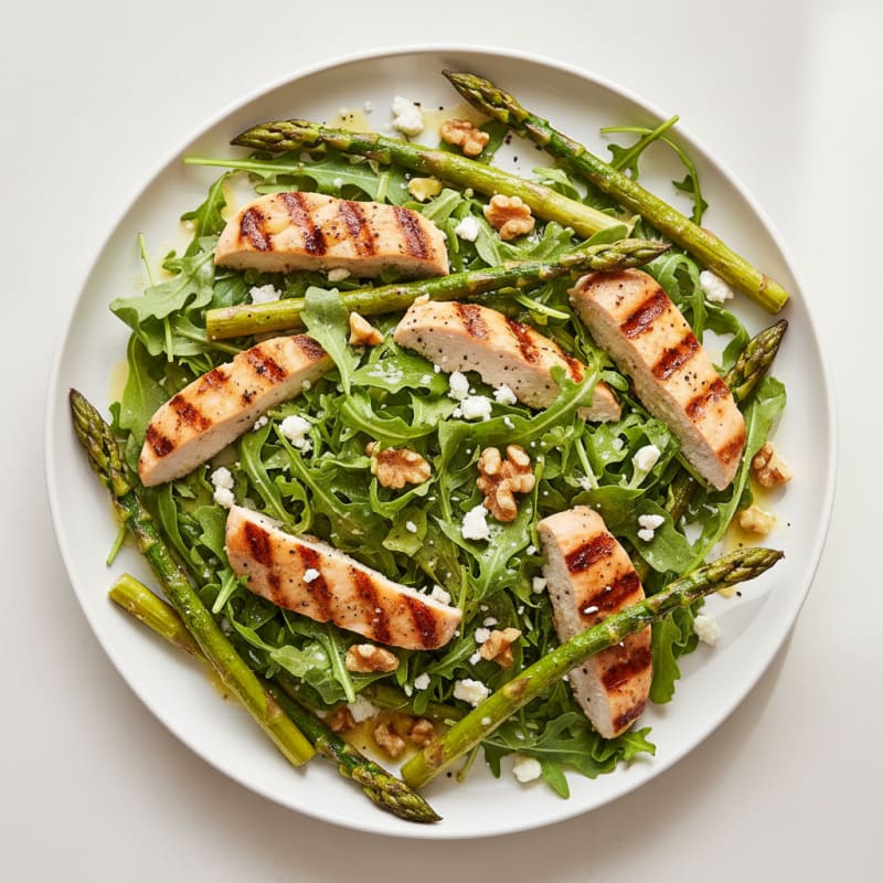 Roasted Asparagus Salad with Lemon Vinaigrette