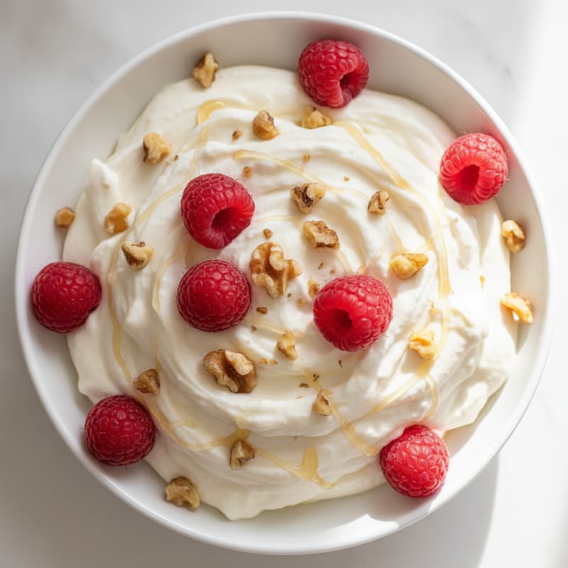 Greek Yogurt Protein Mousse with Berries