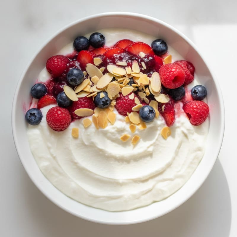 Creamy Greek Yogurt Protein Parfait with Mixed Berries