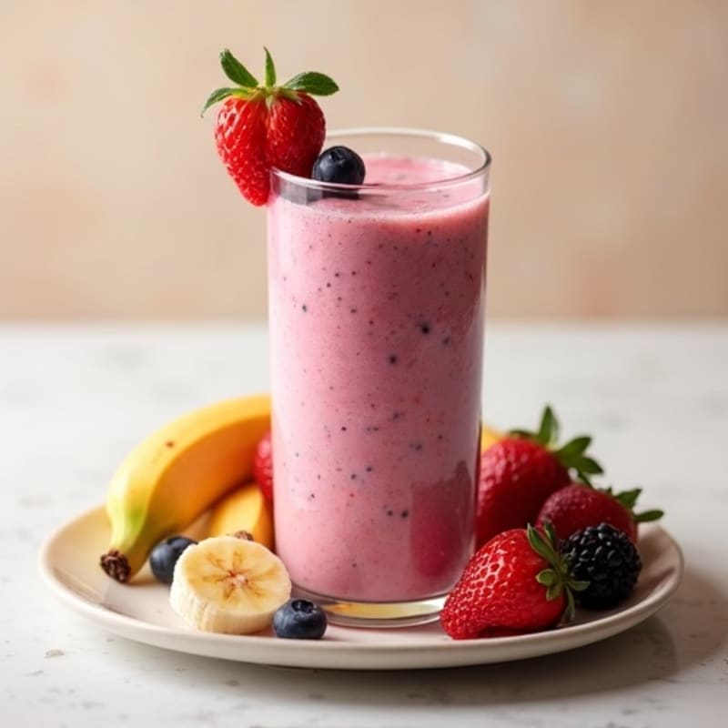 Creamy Banana Berry Smoothie