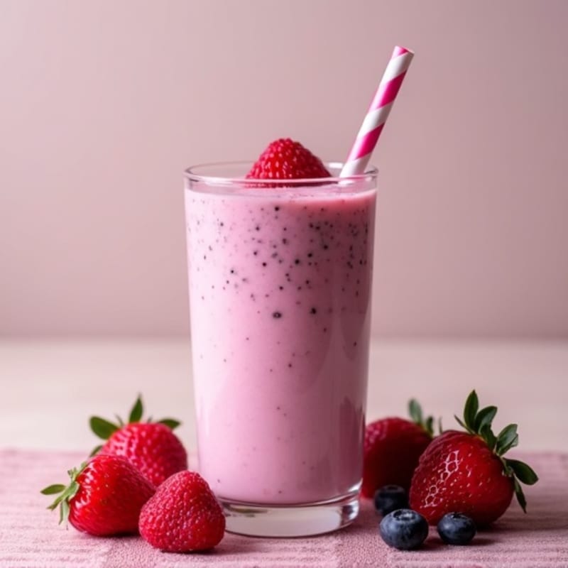 High-Protein Creamy Berry Deficit Shake
