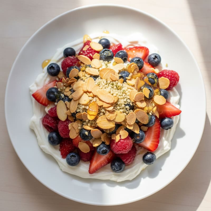 Creamy Greek Yogurt Protein Parfait with Berries