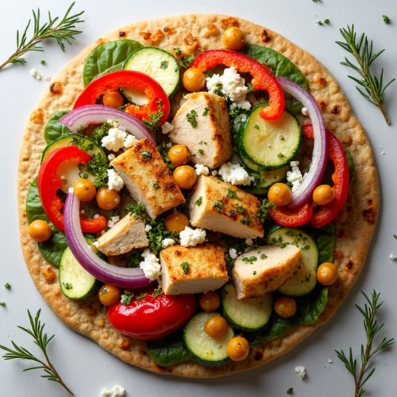 Crispy Herb-Roasted Vegetable Flatbread