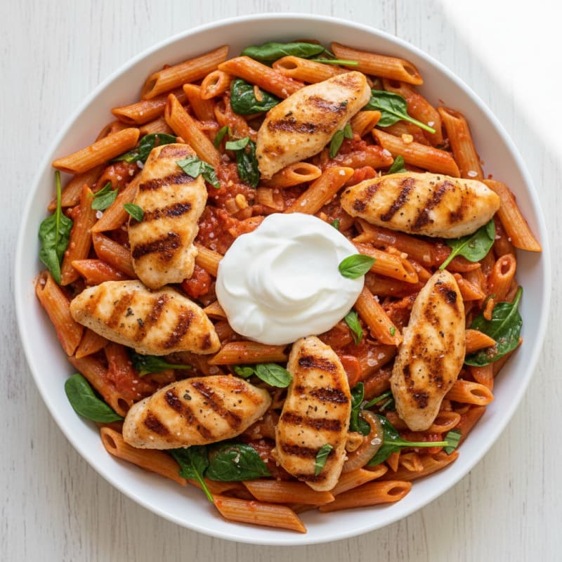 Creamy Tomato Chicken Pasta Skillet