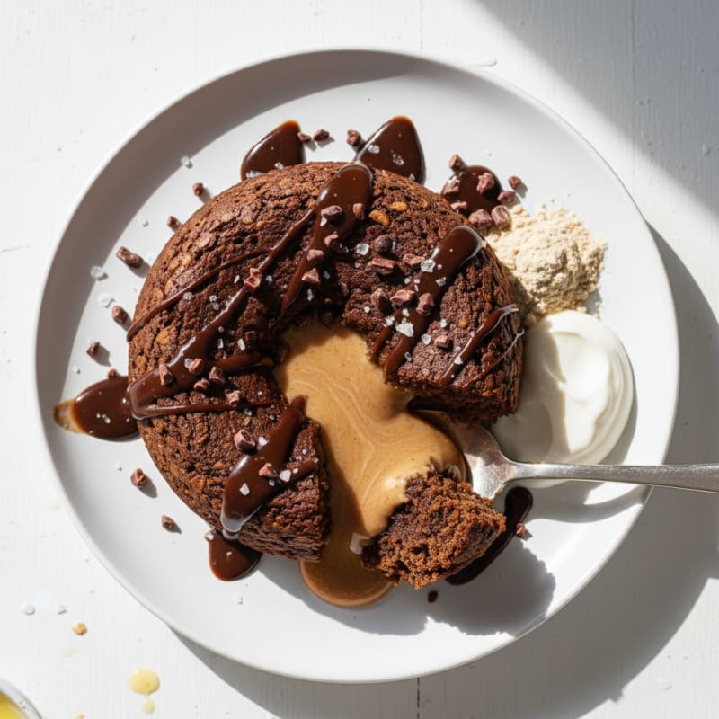Protein-Packed Chocolate Lava Cake