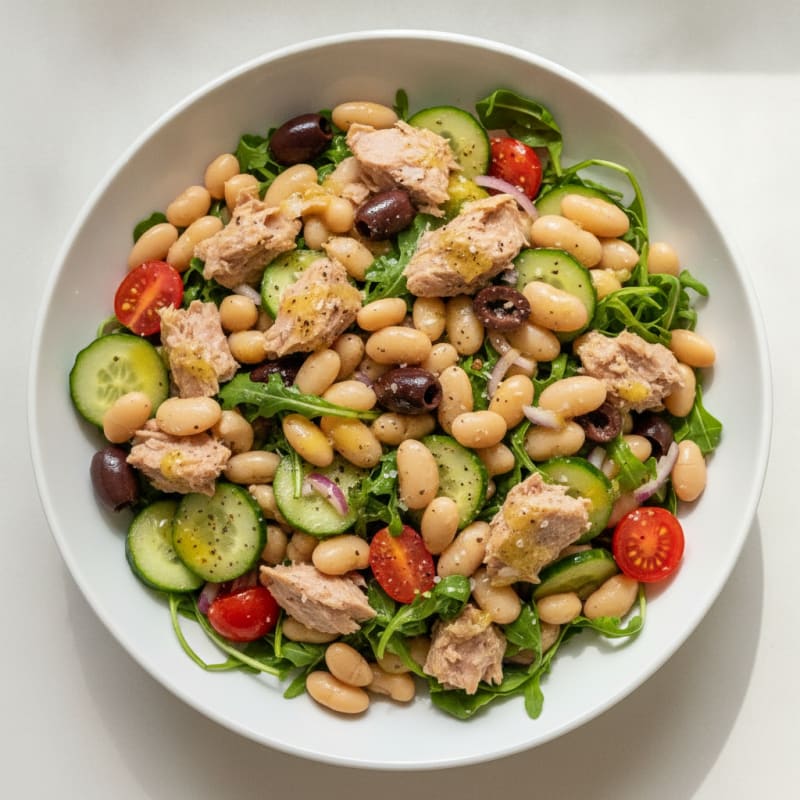 Mediterranean Tuna and White Bean Salad