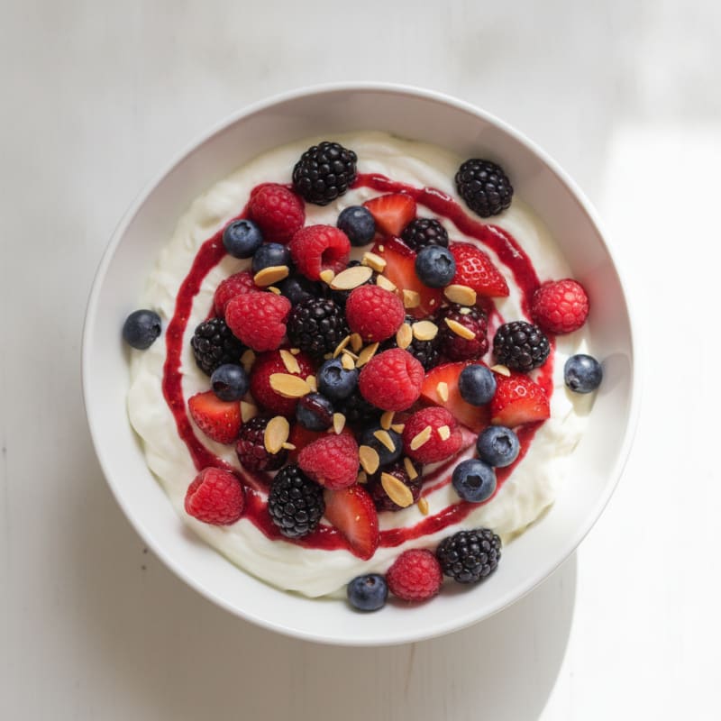 Creamy Protein Yogurt with Mixed Berries