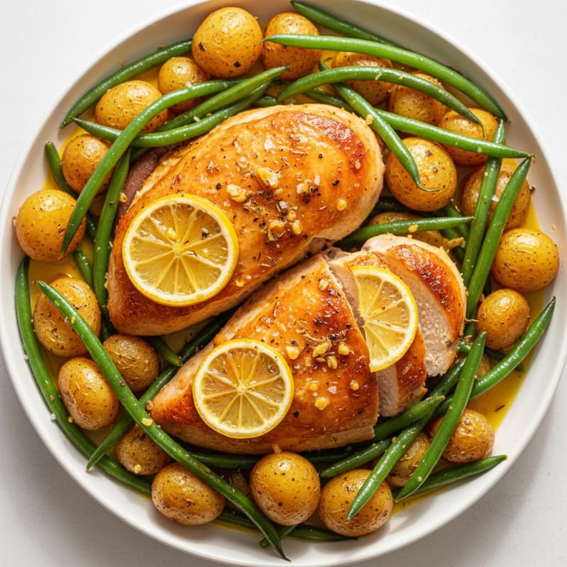 Crispy Lemon-Herb Roasted Chicken