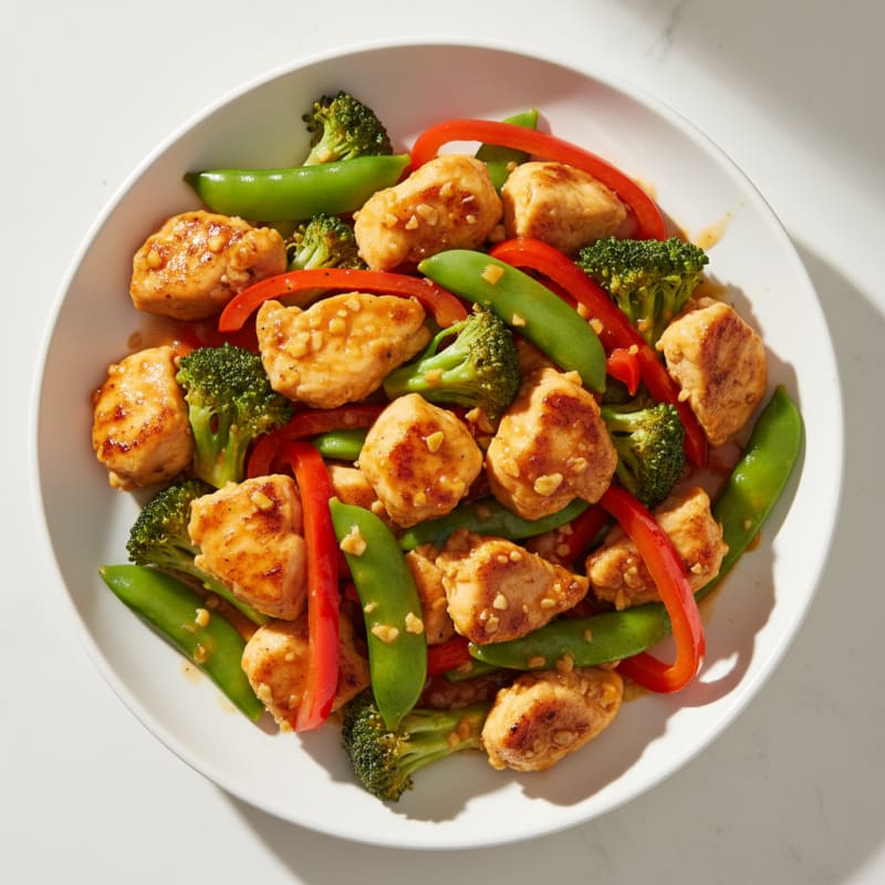 Crispy Orange Glazed Chicken Stir-Fry