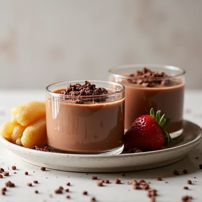 Silky Chocolate Protein Pudding with Cottage Cheese