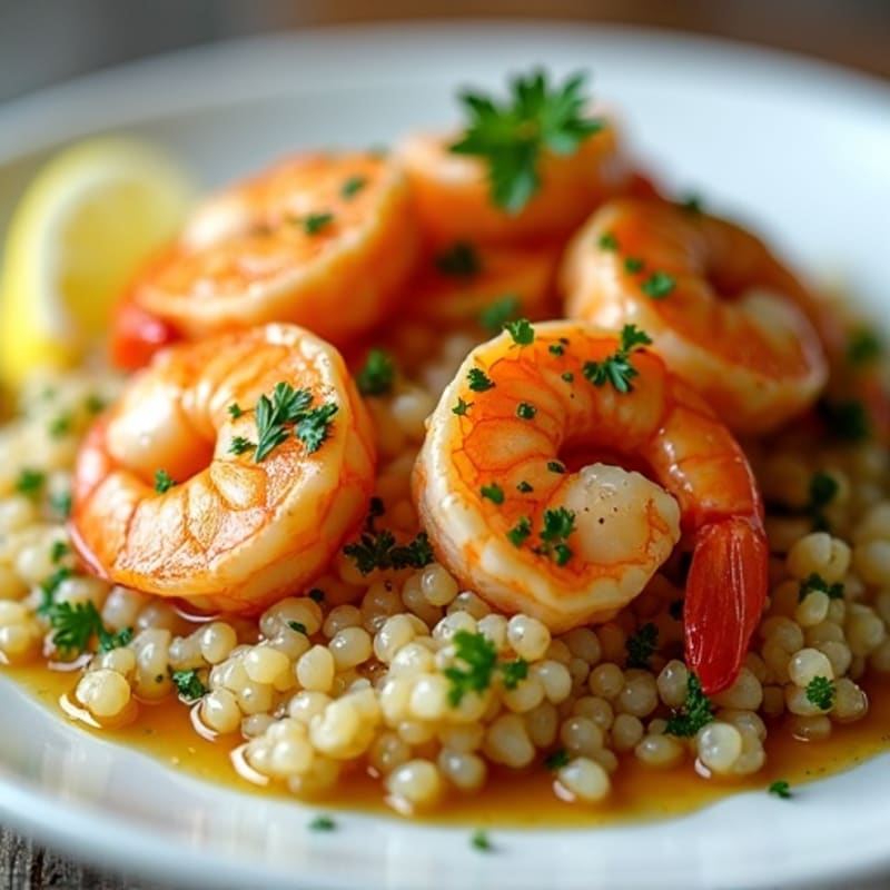 Pan-Seared Lemon Garlic Shrimp with Fresh Parsley