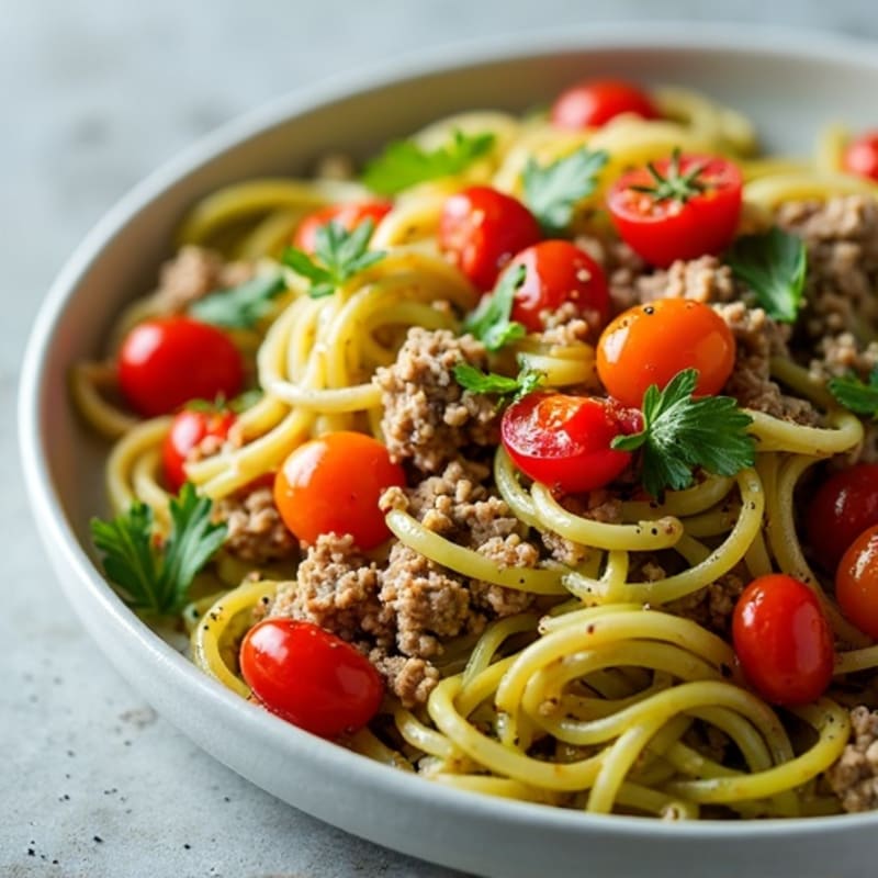 Protein-Packed Turkey and Zucchini Noodle Skillet